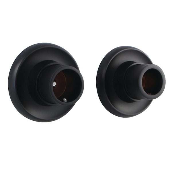 Kingston Brass SRP310 Brass Shower Rod Base, Matte Black SRP310 - main